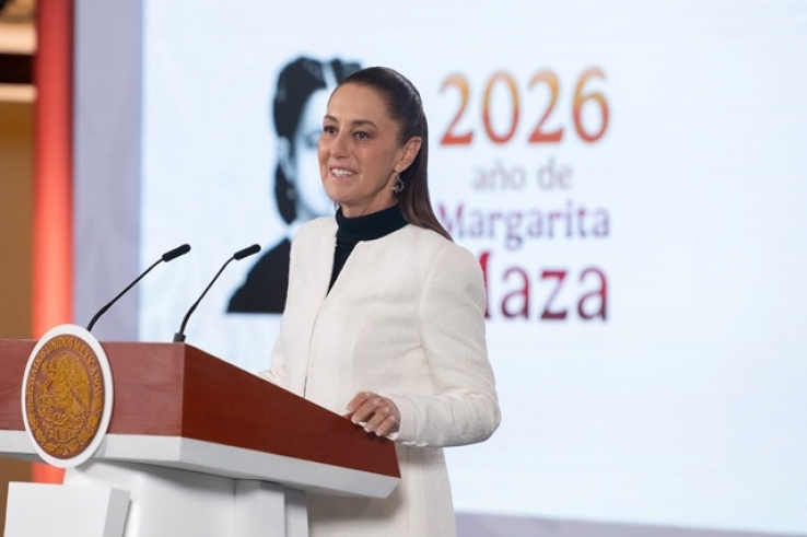 Presidenta Claudia Sheinbaum destaca inicio del 2026 con ganancia del peso frente al d&oacute;lar, aumento del salario e incremento del 13.6% en llegada de visitantes internacionales