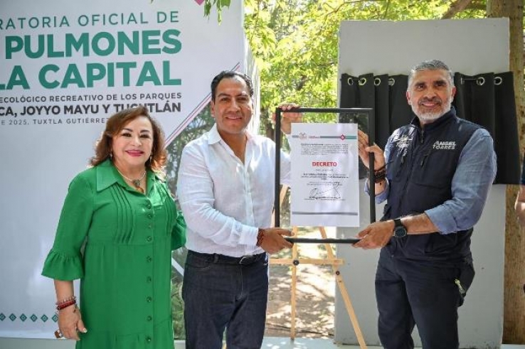 Eduardo Ram&iacute;rez firma decreto para proteger los parques Ca&ntilde;a Hueca, Joyyo Mayu y Tuchtl&aacute;n