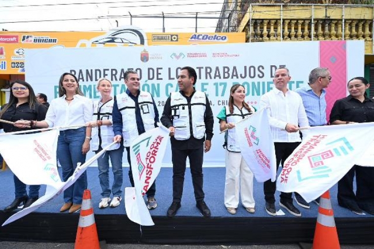 Eduardo Ram&iacute;rez inicia modernizaci&oacute;n de la Calle 17 Poniente-Oriente de Tapachula, con una inversi&oacute;n de 137 mdp