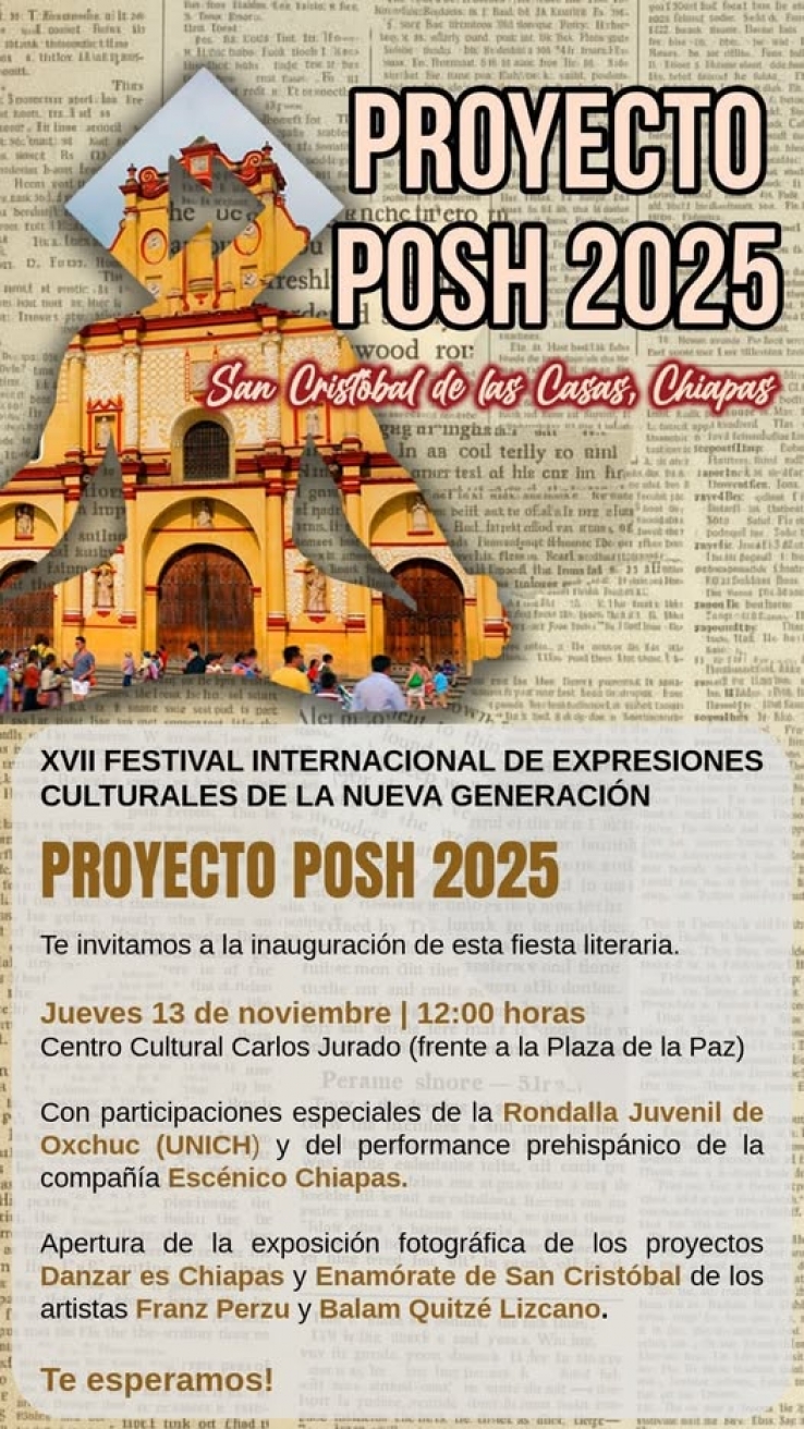 XVII Festival Internacional de Expresiones Culturales de la Nueva Generaci&oacute;n Proyecto Posh 2025