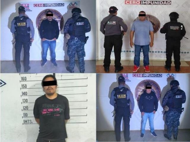 En operativo en tres municipios detienen a cuatro personas por diversos delitos