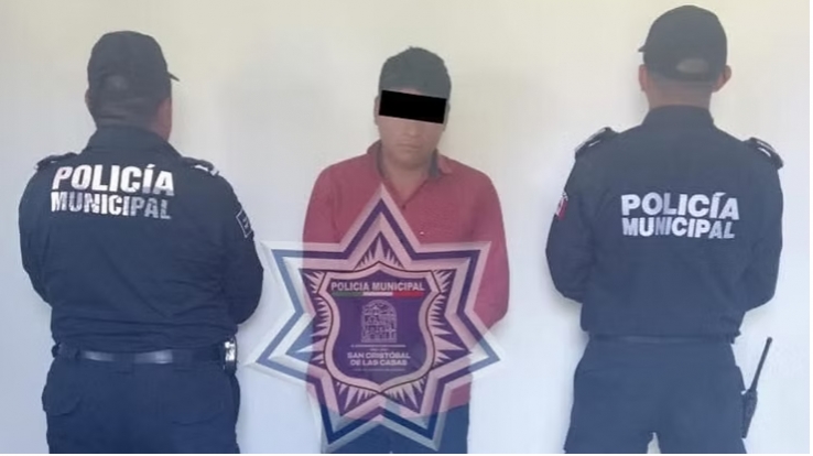 Polic&iacute;a Municipal act&uacute;a con prontitud y detiene a presunto acosador en San Crist&oacute;bal de Las Casas