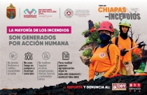 Protecci&oacute;n Civil pone en marcha campa&ntilde;a "Por un Chiapas sin Incendios"