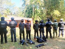 En operativo por aire y tierra, SSP detiene a tres personas en la comunidad de Ocuilapa en Ocozocoautla de Espinosa