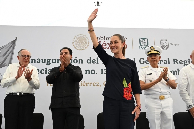 Claudia Sheinbaum, junto a Eduardo Ram&iacute;rez, inaugura Hospital &ldquo;XIV de septiembre&rdquo; del IMSS