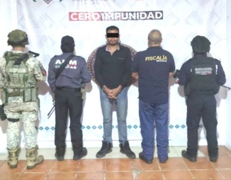 En Palenque, Fiscal&iacute;as de Chiapas y Michoac&aacute;n aprehenden a presunto responsable de abuso sexual
