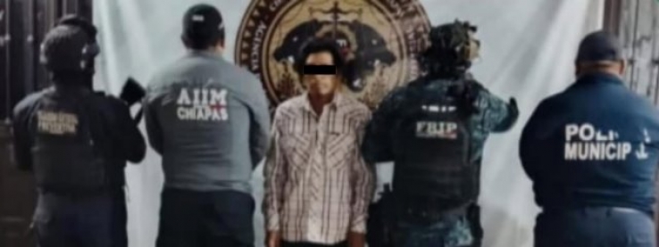 Aprehenden a presunto responsable de violencia familiar equiparada, en Jiquipilas