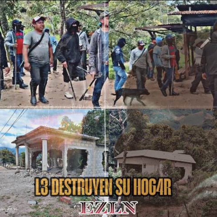 Recuperan predio invadido por simpatizantes del EZLN en Chil&oacute;n, hay detenidos